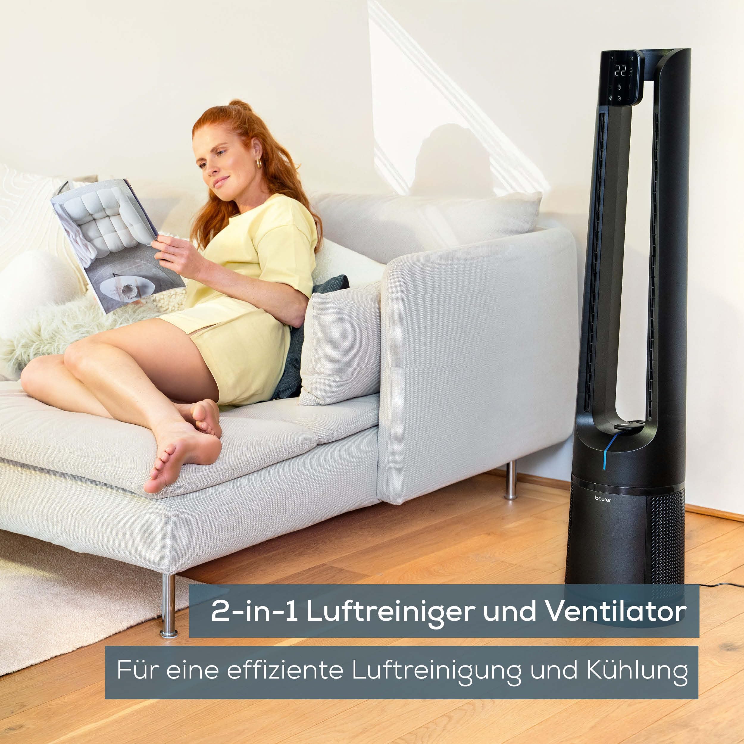 beurer-lv-500-pureflow-ventilador-y-purificador-de-aire-2-en-1-con-filtro-hepa-h image 2