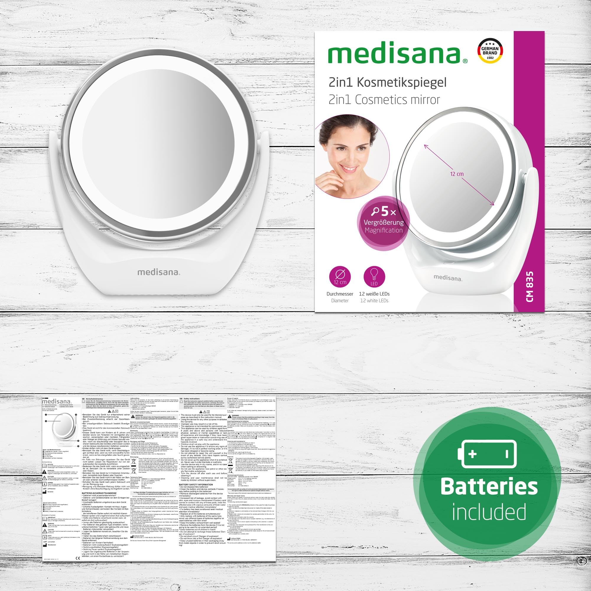 medisana-cm-835-espejo-cosm-tico-de-sobremesa-con-luz-led-doble-cara-giratoria-3 image 6