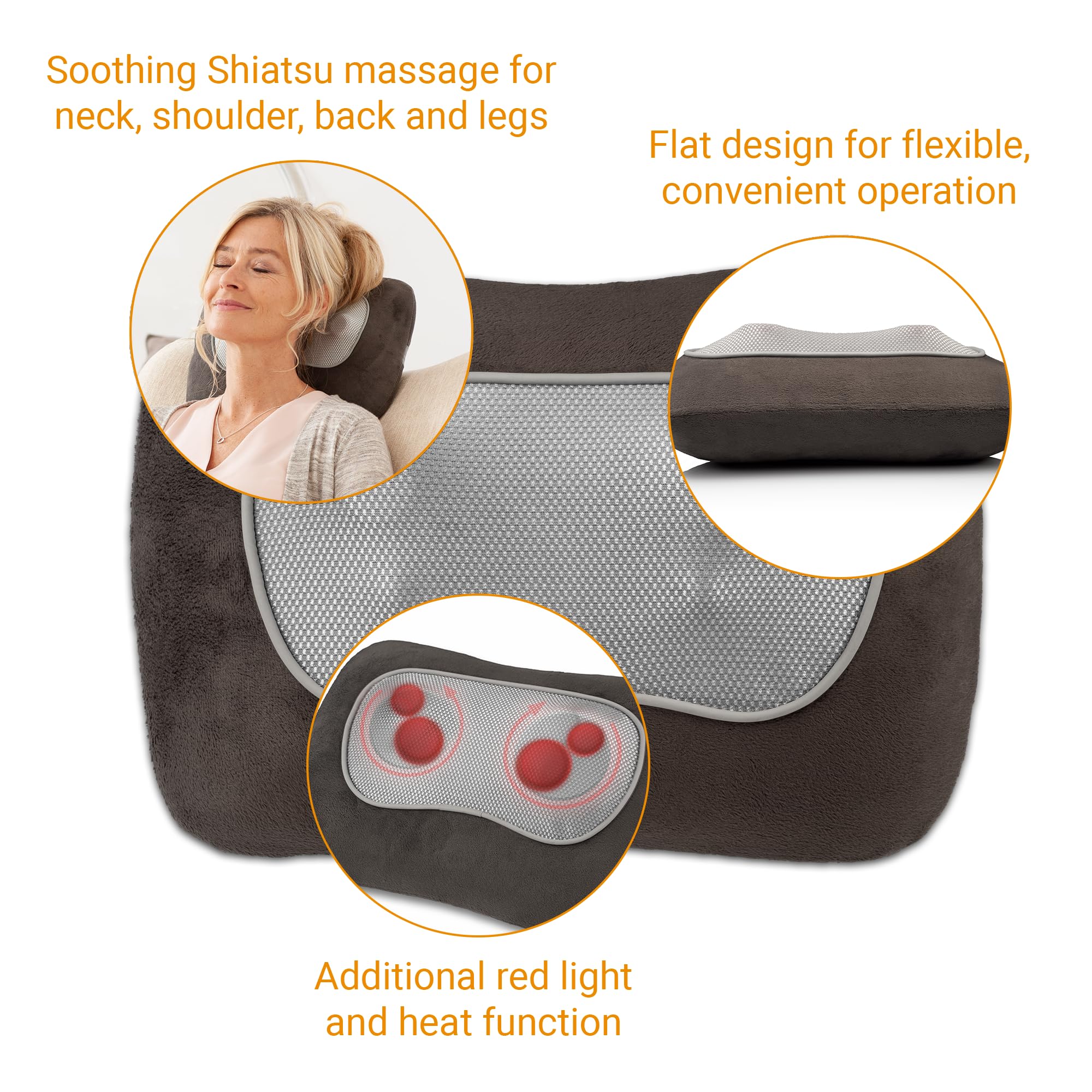 medisana-mc-840-coj-n-de-masaje-shiatsu-con-calor-4-cabezales-giratorios-luz-roj image 4