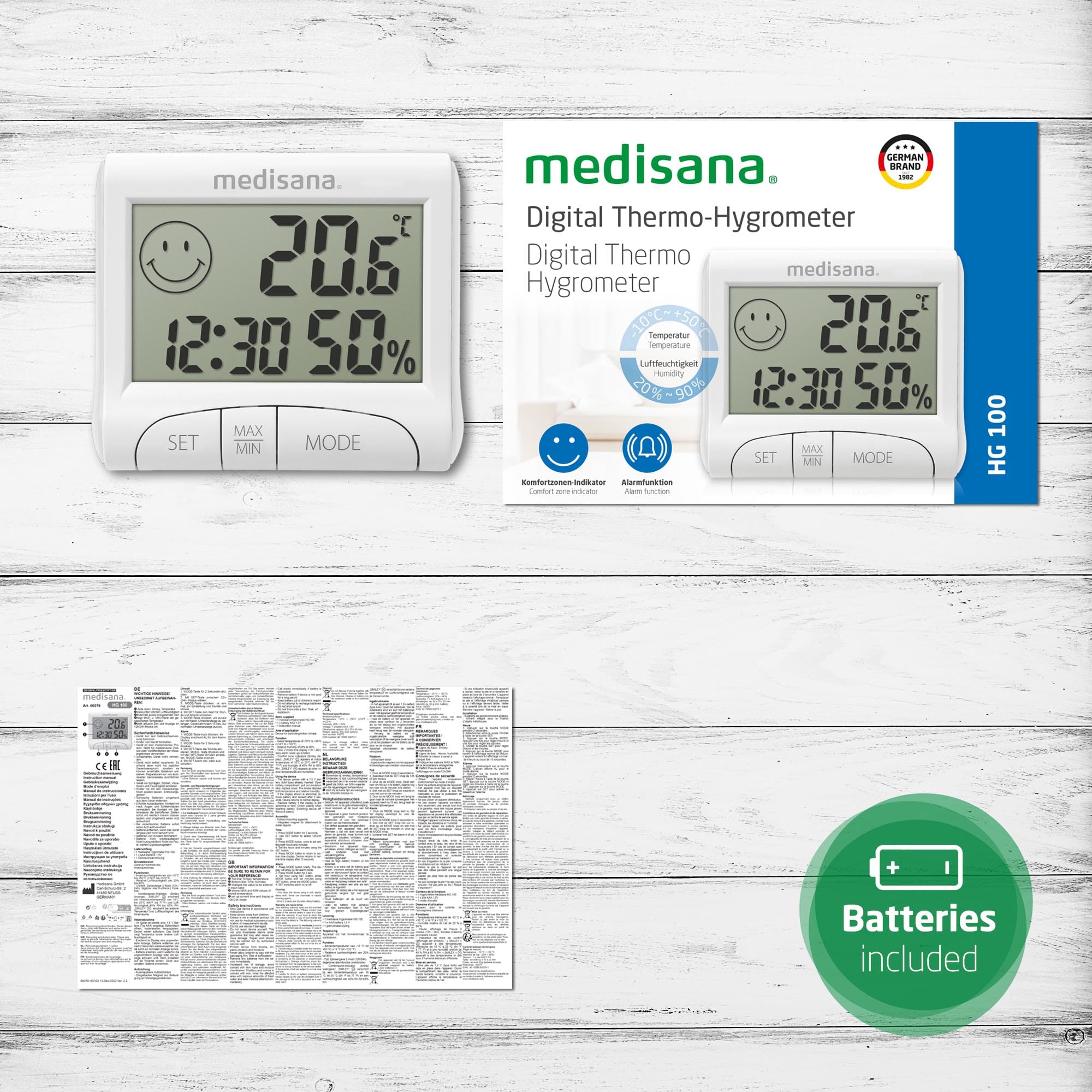 medisana-hg-100-higr-metro-digital-con-term-metro-ambiental-smiley-de-confort-fu image 6
