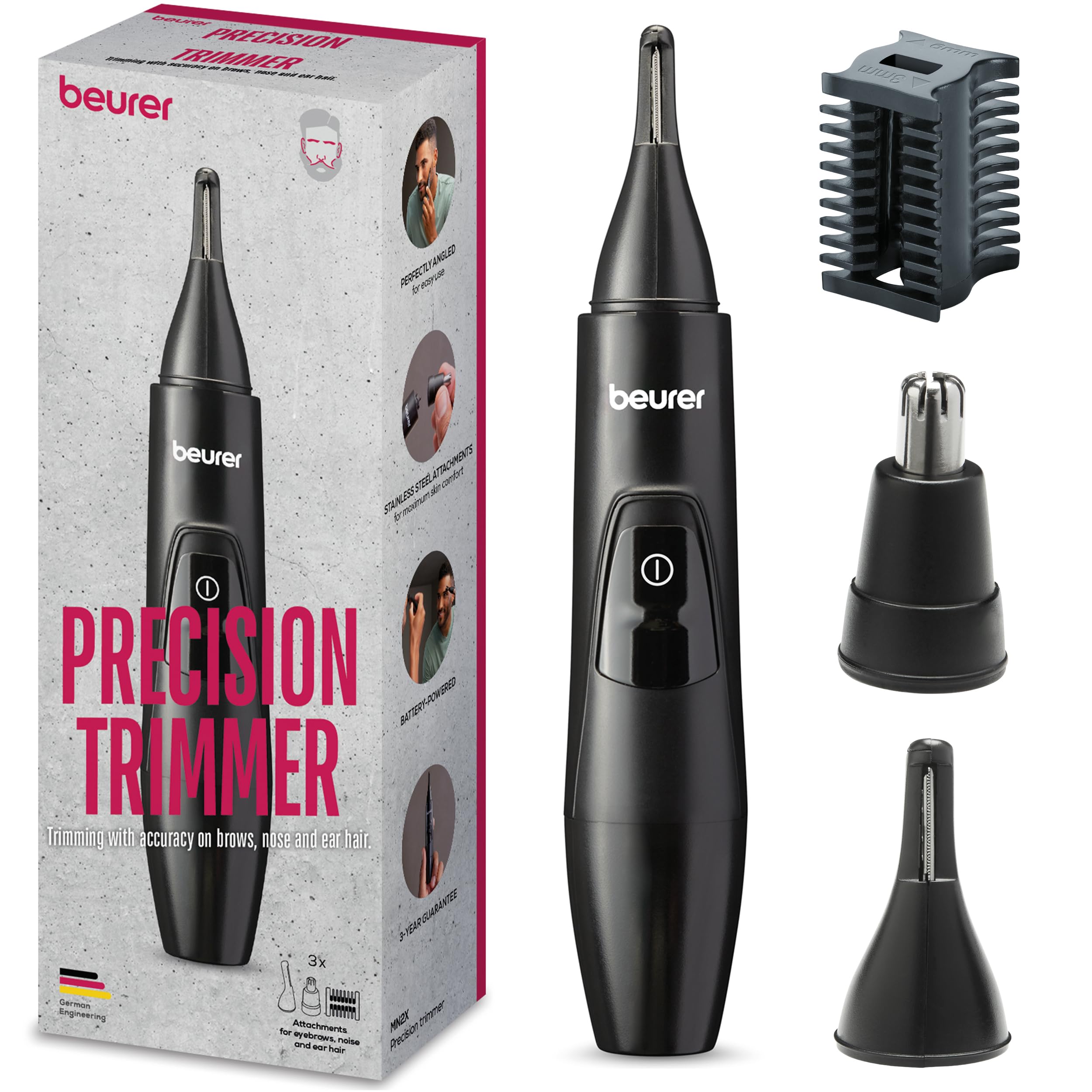 beurer-mn2x-recortadora-de-precisi-n-para-cejas-nariz-y-orejas-3-accesorios-de-a image 1