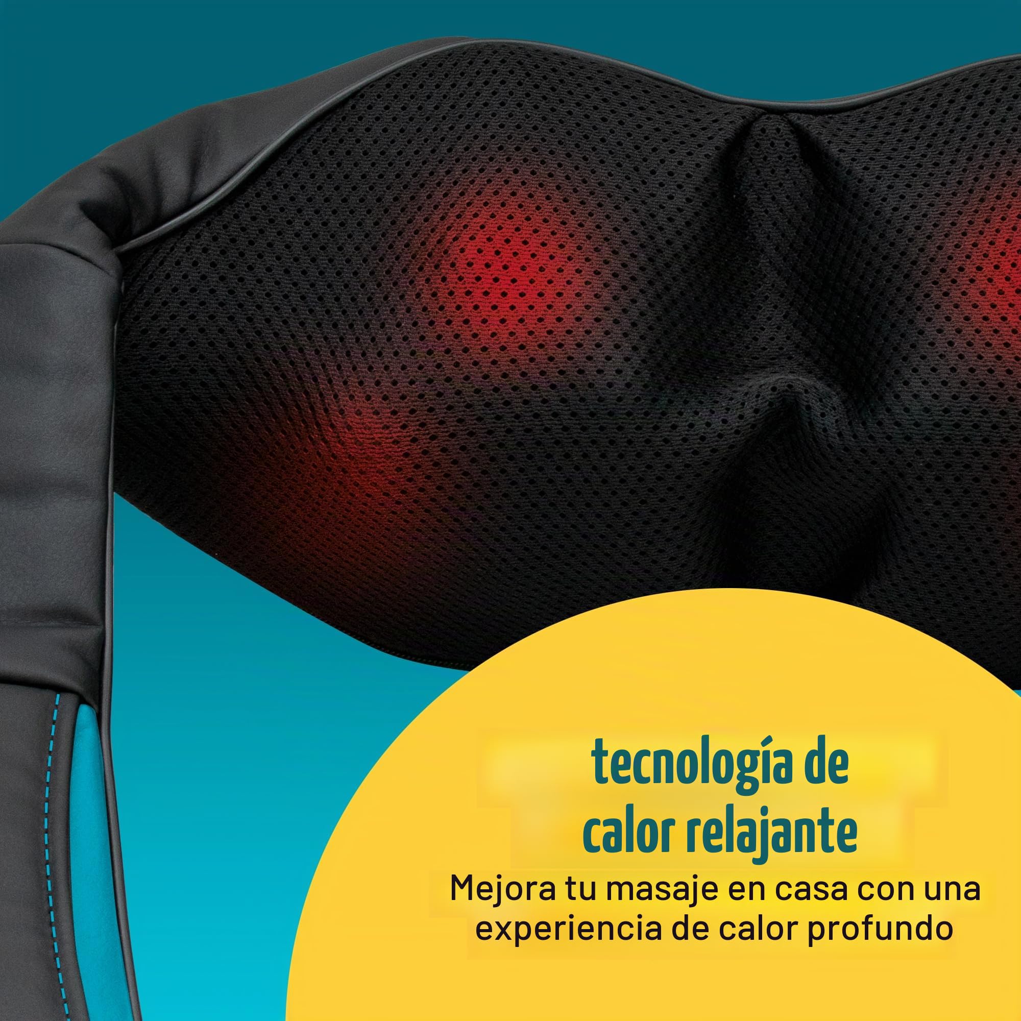 homedics-masajeador-de-cuello-shiatsu-sin-cable-con-calor-4-nodos-de-masaje-3-in image 3
