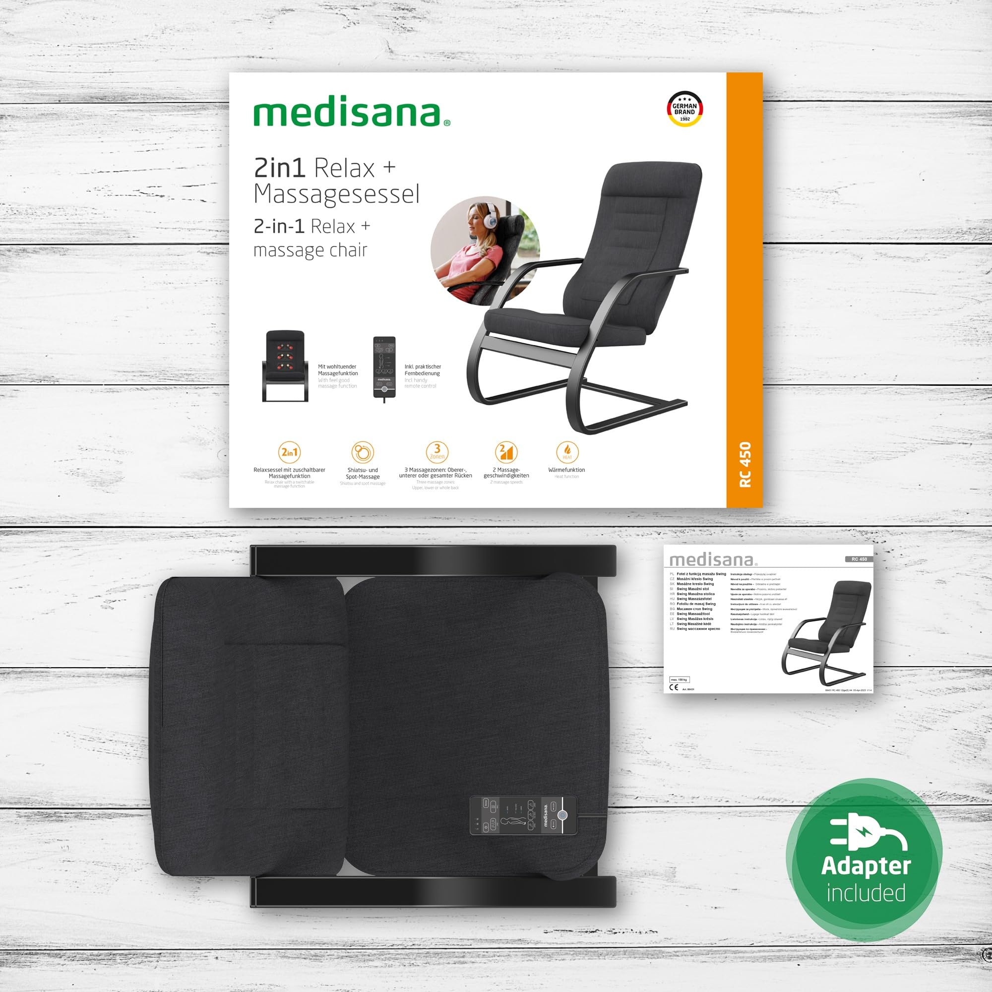 medisana-rc-450-sill-n-de-masaje-shiatsu-2-en-1-con-funci-n-de-calor-masaje-loca image 6