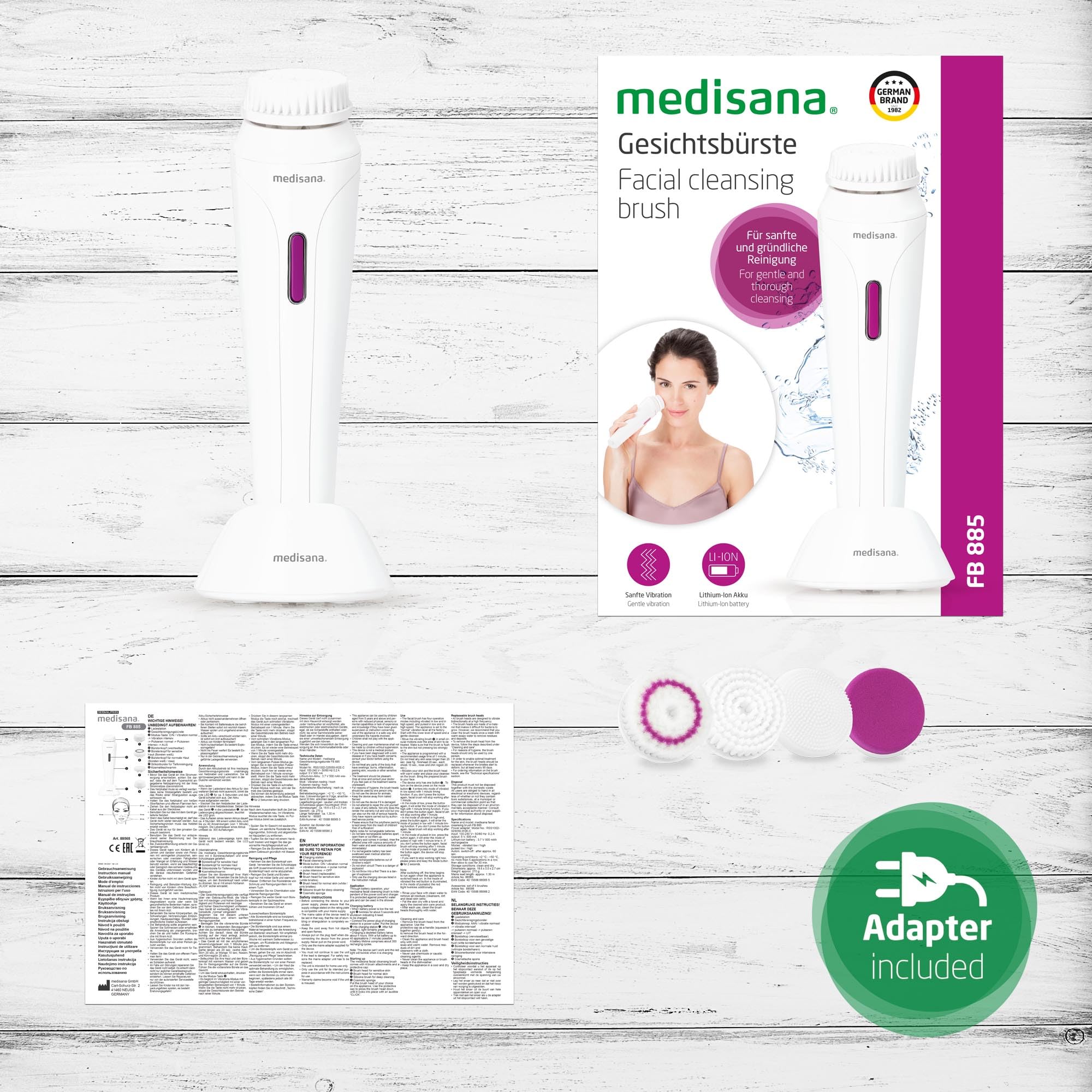 medisana-fb-885-cepillo-el-ctrico-de-limpieza-facial-con-4-accesorios-y-temporiz image 6