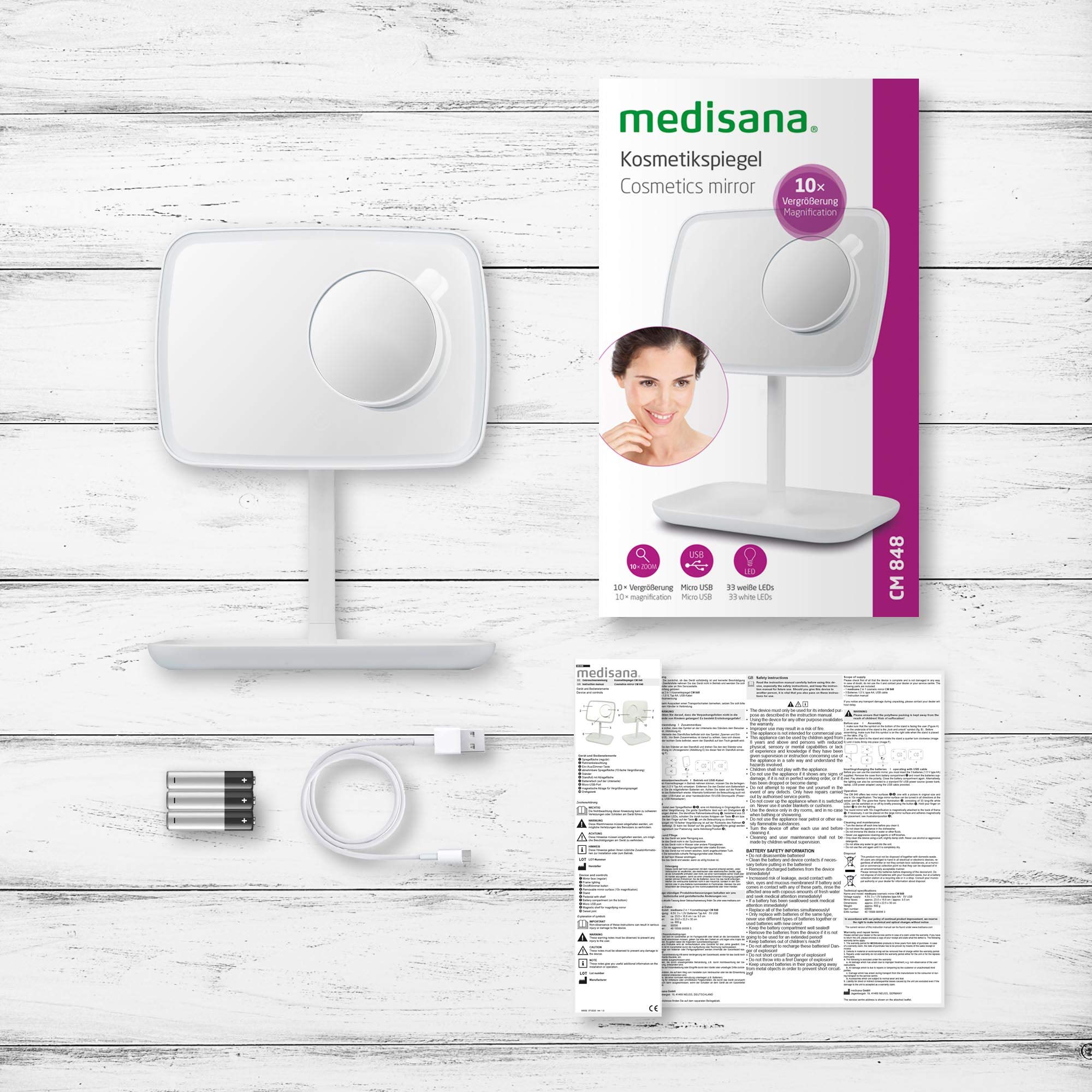 medisana-cm-848-espejo-de-maquillaje-con-iluminaci-n-led-regulable-zoom-5x-y-10x image 7