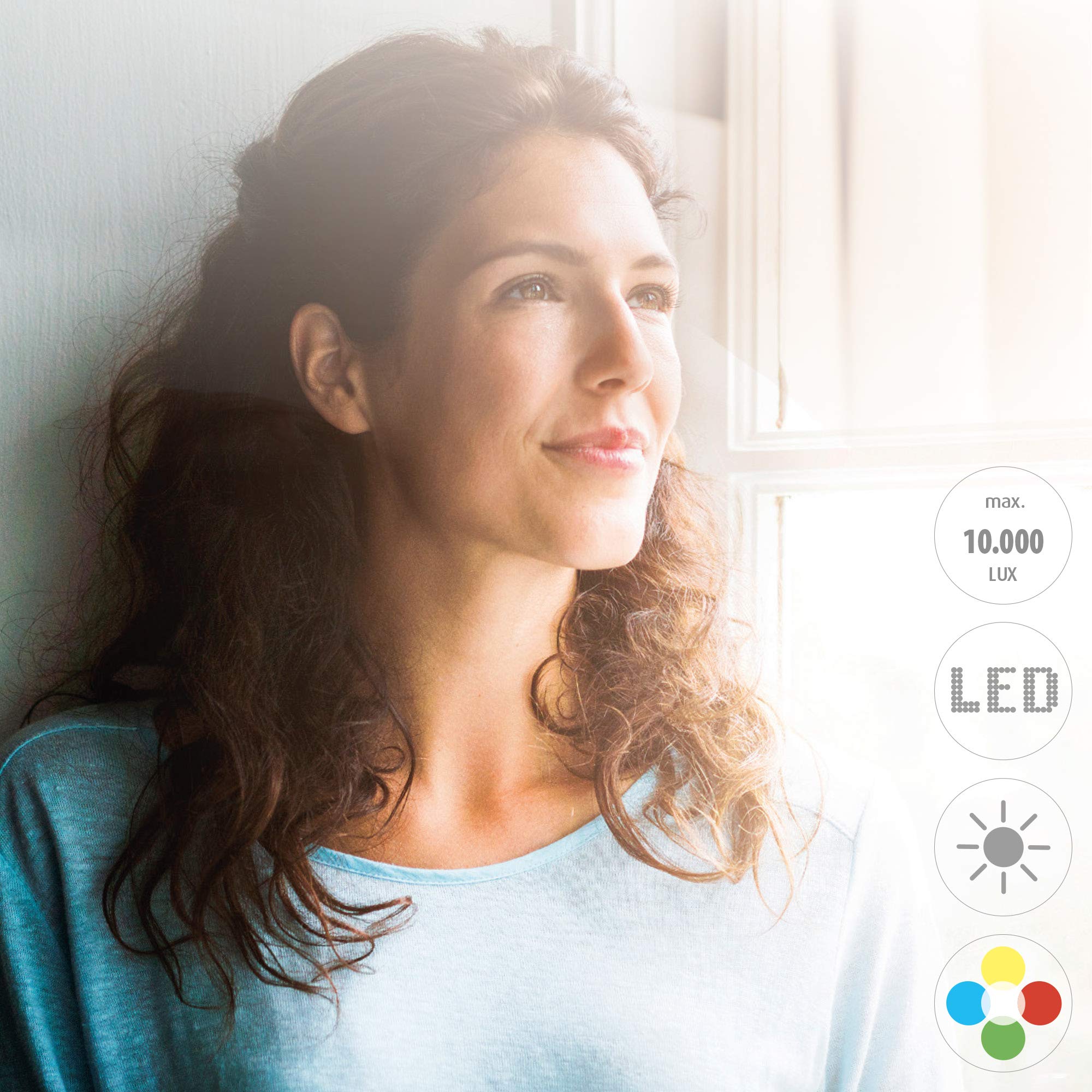 medisana-lt-500-l-mpara-de-luz-diurna-led-de-10-000-lux-con-cambio-de-color-en-4 image 4