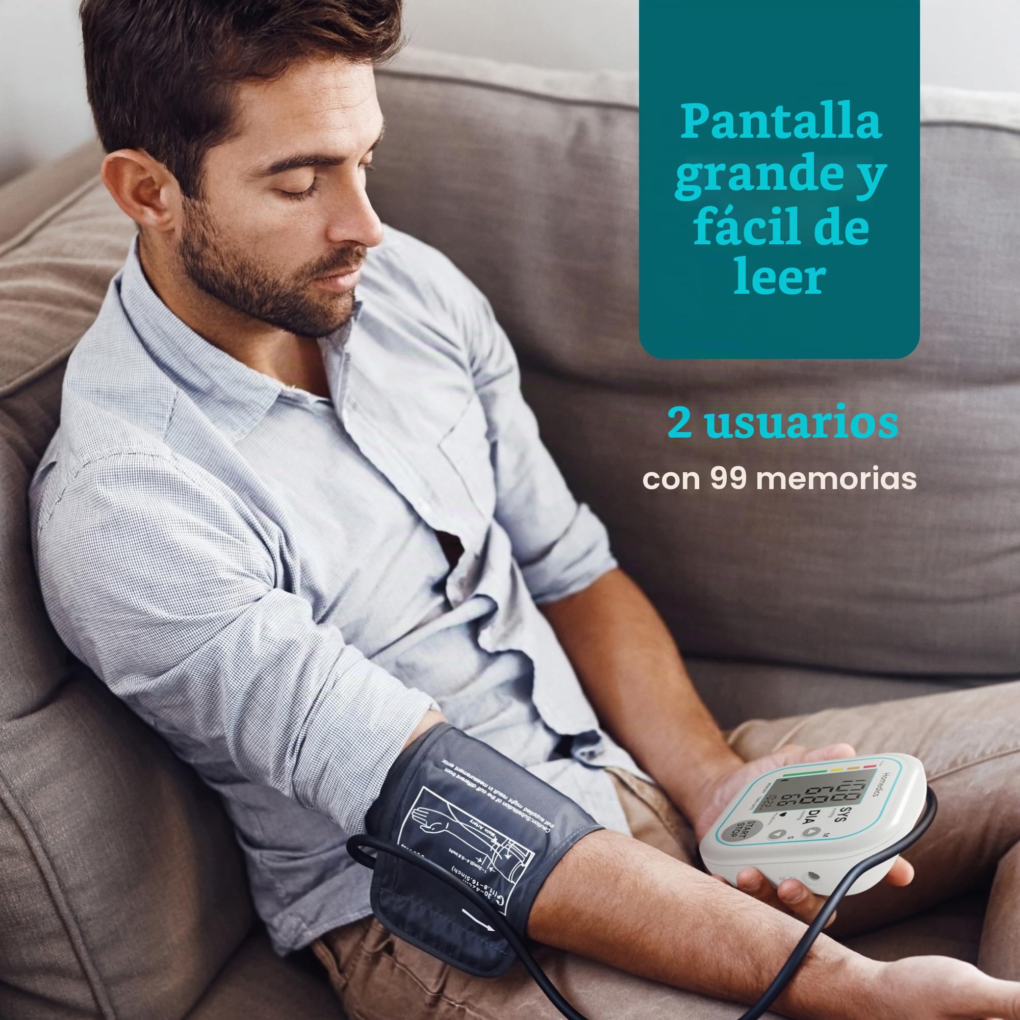 homedics-monitor-de-presi-n-arterial-autom-tico-de-brazo-detecci-n-de-latidos-ir image 4
