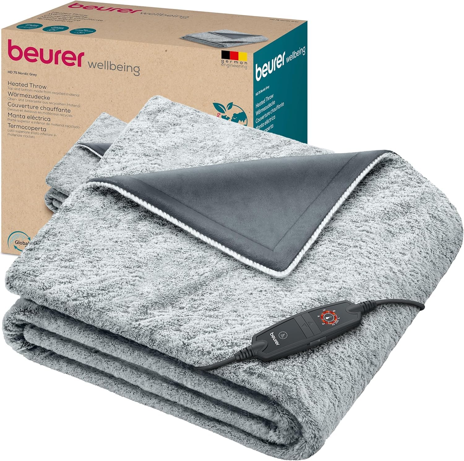 beurer-hd-75-nordic-grey-manta-el-ctrica-green-planet-100-material-reciclado-6-n image 1