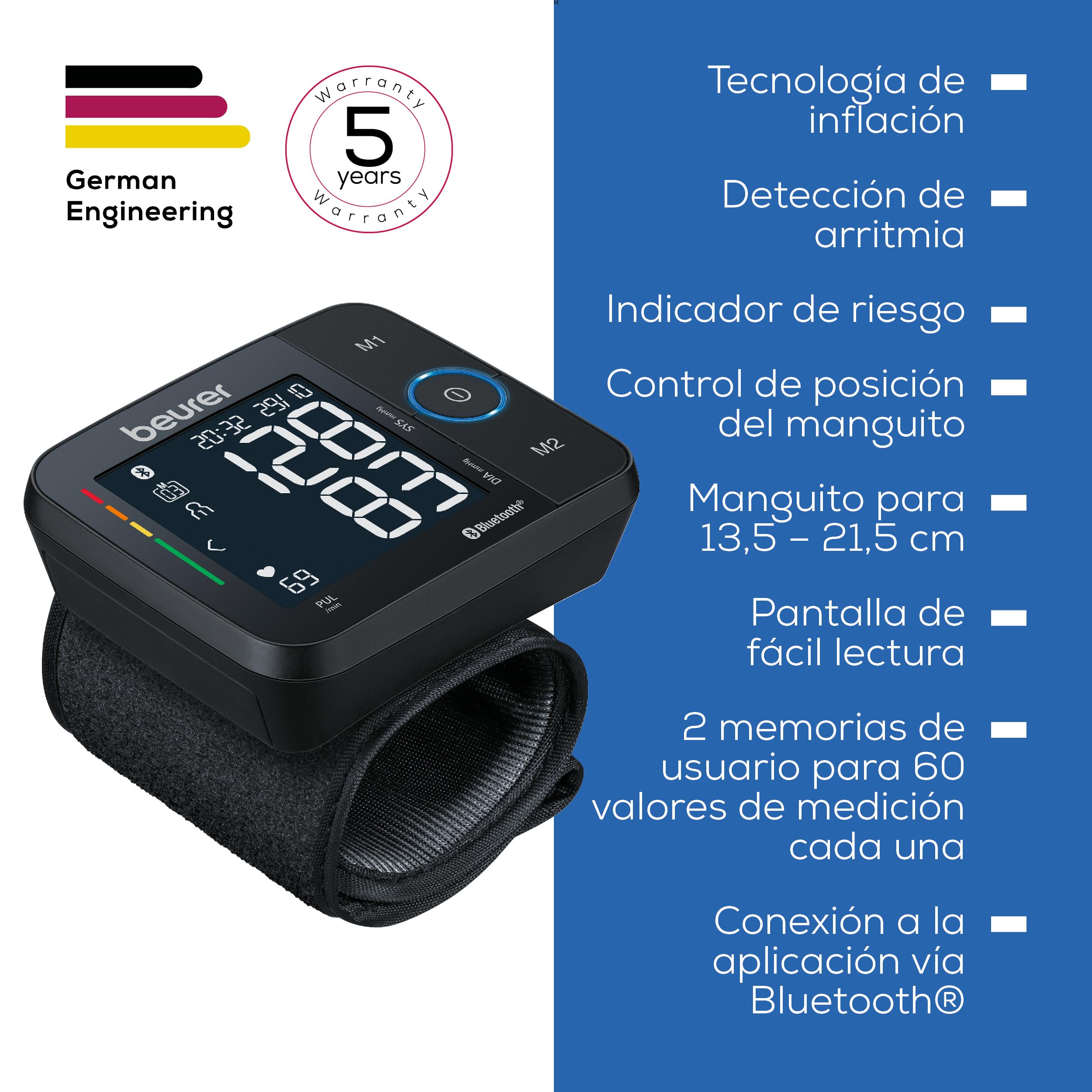 beurer-bc-54-tensi-metro-de-mu-eca-con-app-tecnolog-a-de-inflaci-n-indicador-de- image 8