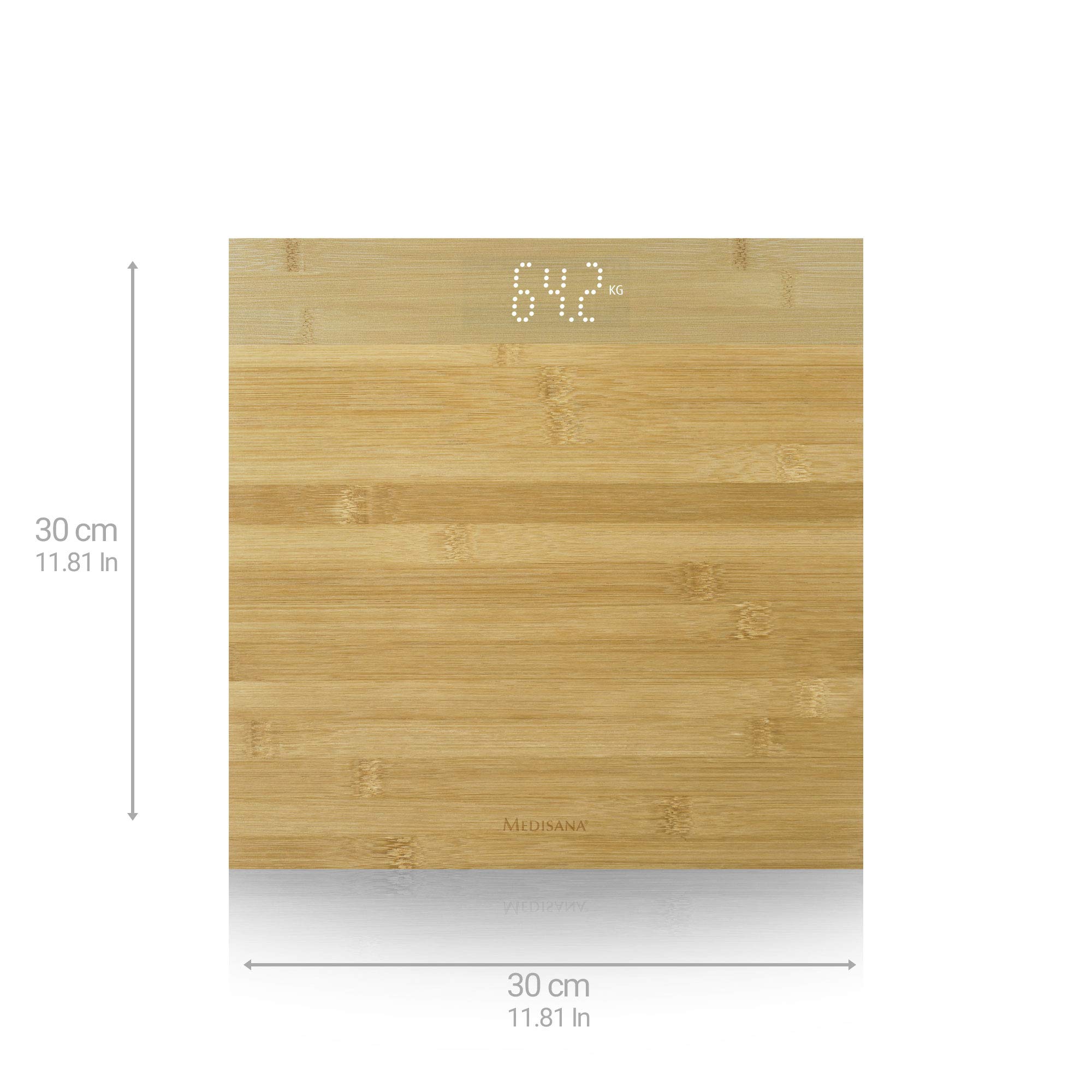 medisana-ps-440-b-scula-personal-digital-de-bamb-natural-con-pantalla-led-invisi image 2