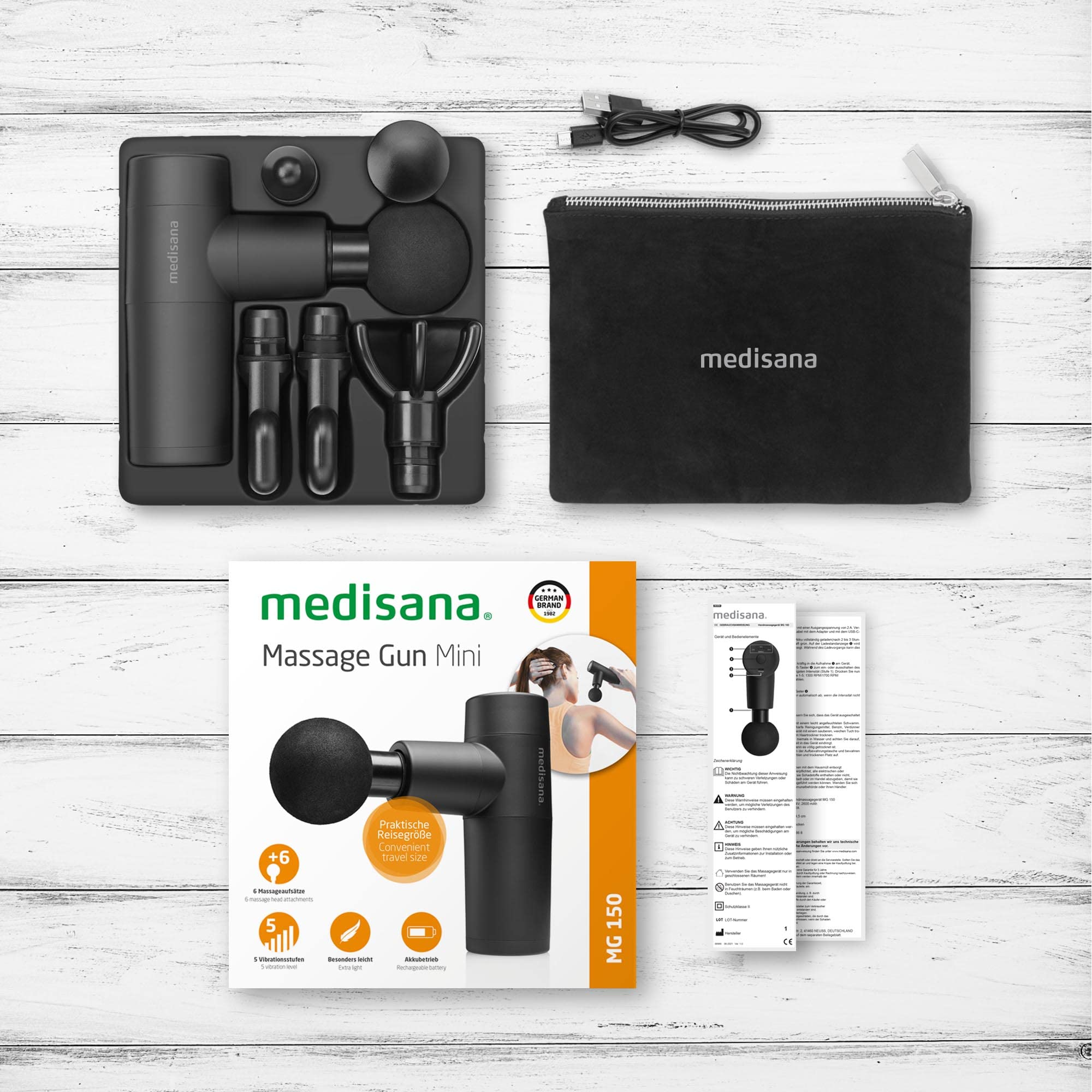 medisana-mg-150-mini-pistola-de-masaje-con-6-cabezales-5-niveles-de-vibraci-n-y- image 6