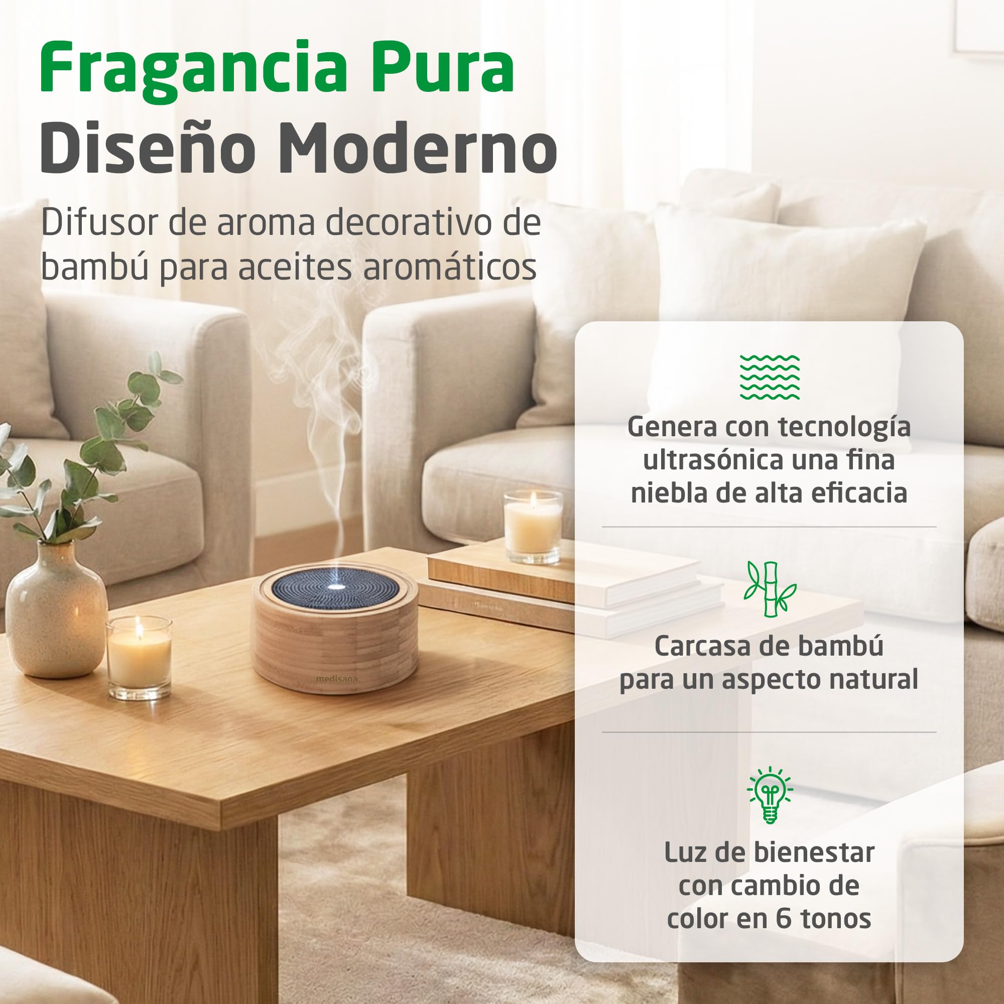 medisana-ad-625-difusor-de-aromas-ultras-nico-con-luz-de-bienestar-y-temporizado image 2