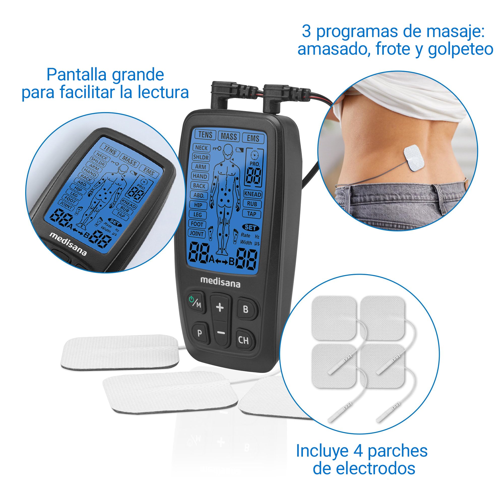 medisana-tt-205-aparato-de-electroestimulaci-n-tens-ems-y-masaje-3-en-1-con-60-p image 4