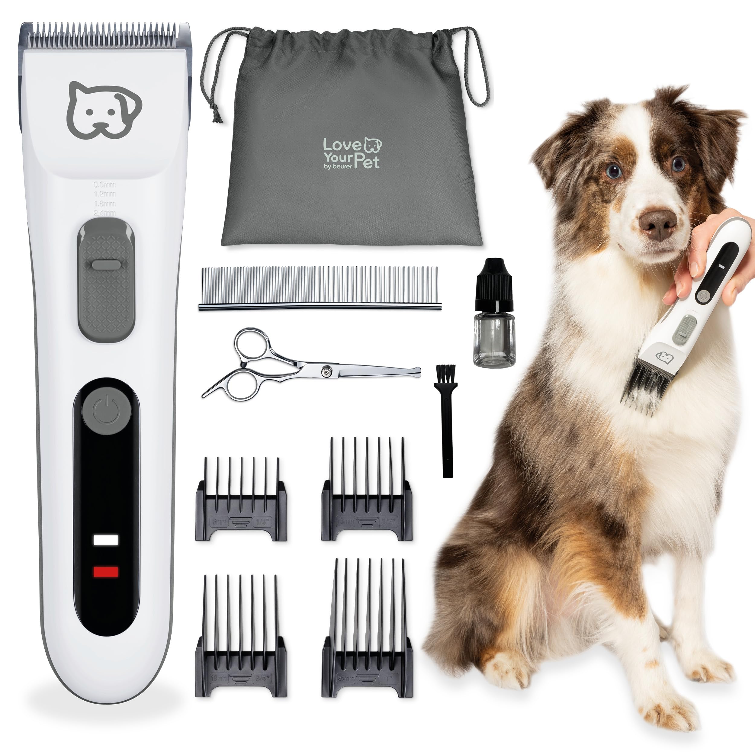 beurer-love-your-pet-recortadora-fluffy-cortapelos-silencioso-para-perros-y-gato image 1