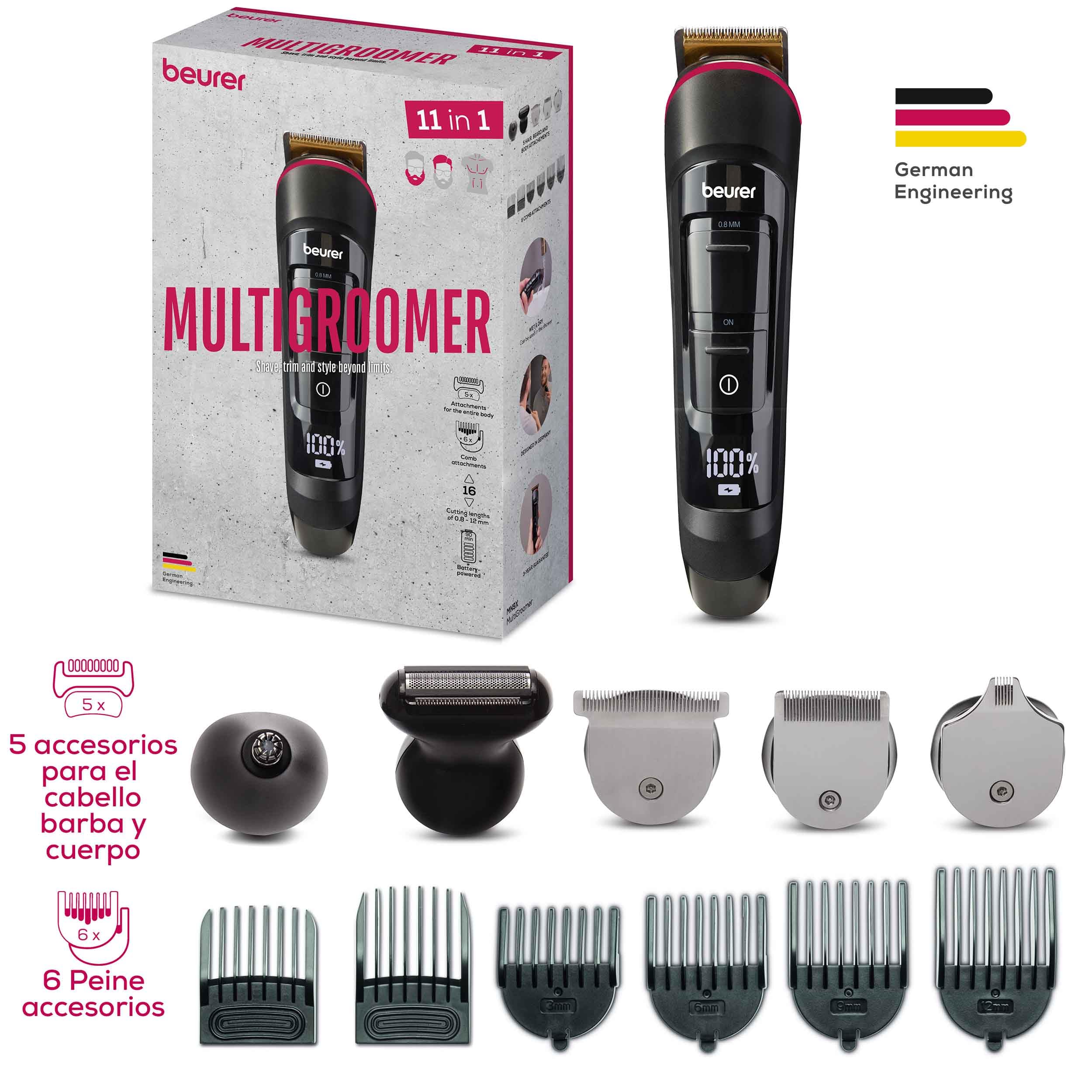beurer-mn9x-multigroomer-recortador-y-afeitadora-corporal-todo-en-uno-con-11-acc image 6
