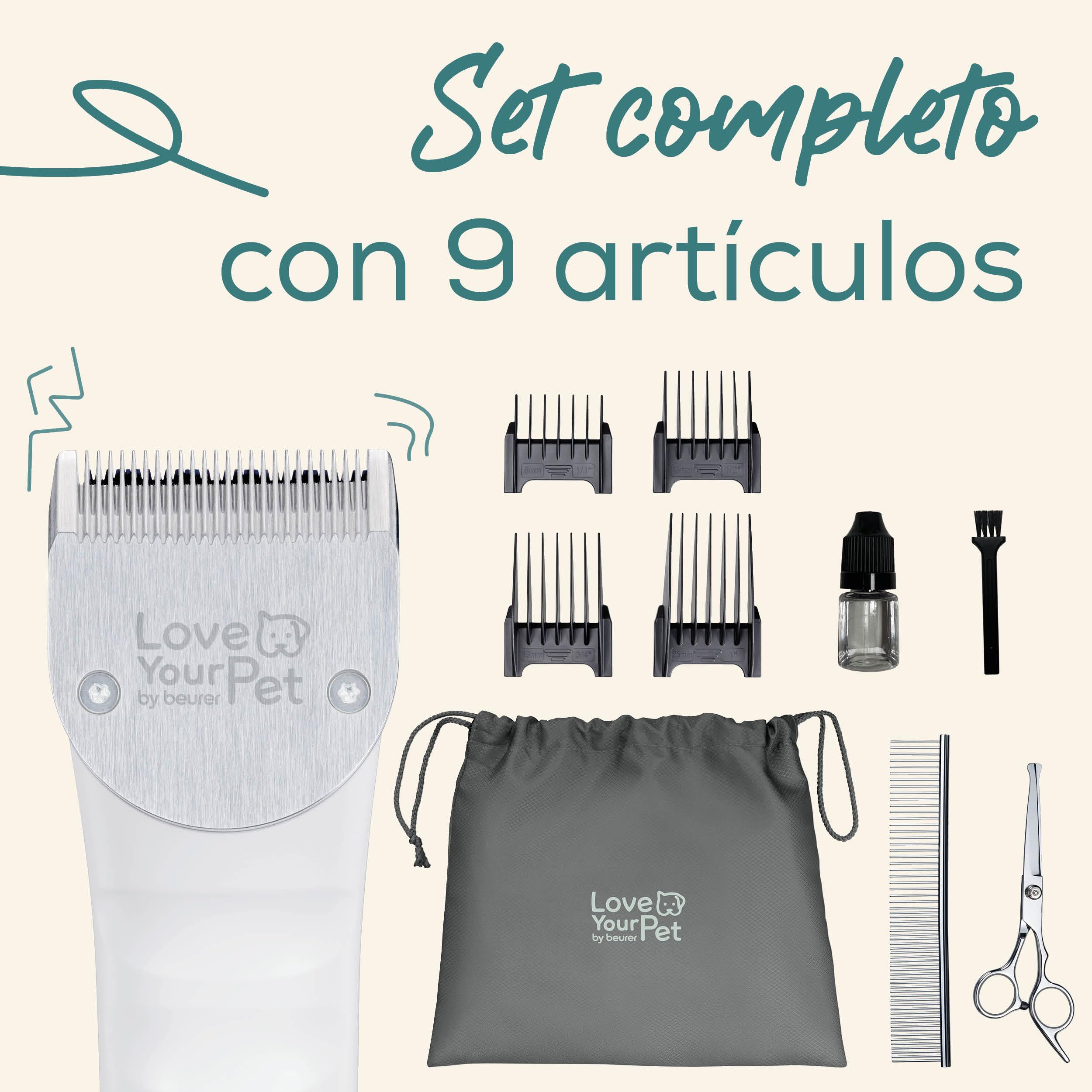 beurer-love-your-pet-recortadora-fluffy-cortapelos-silencioso-para-perros-y-gato image 5