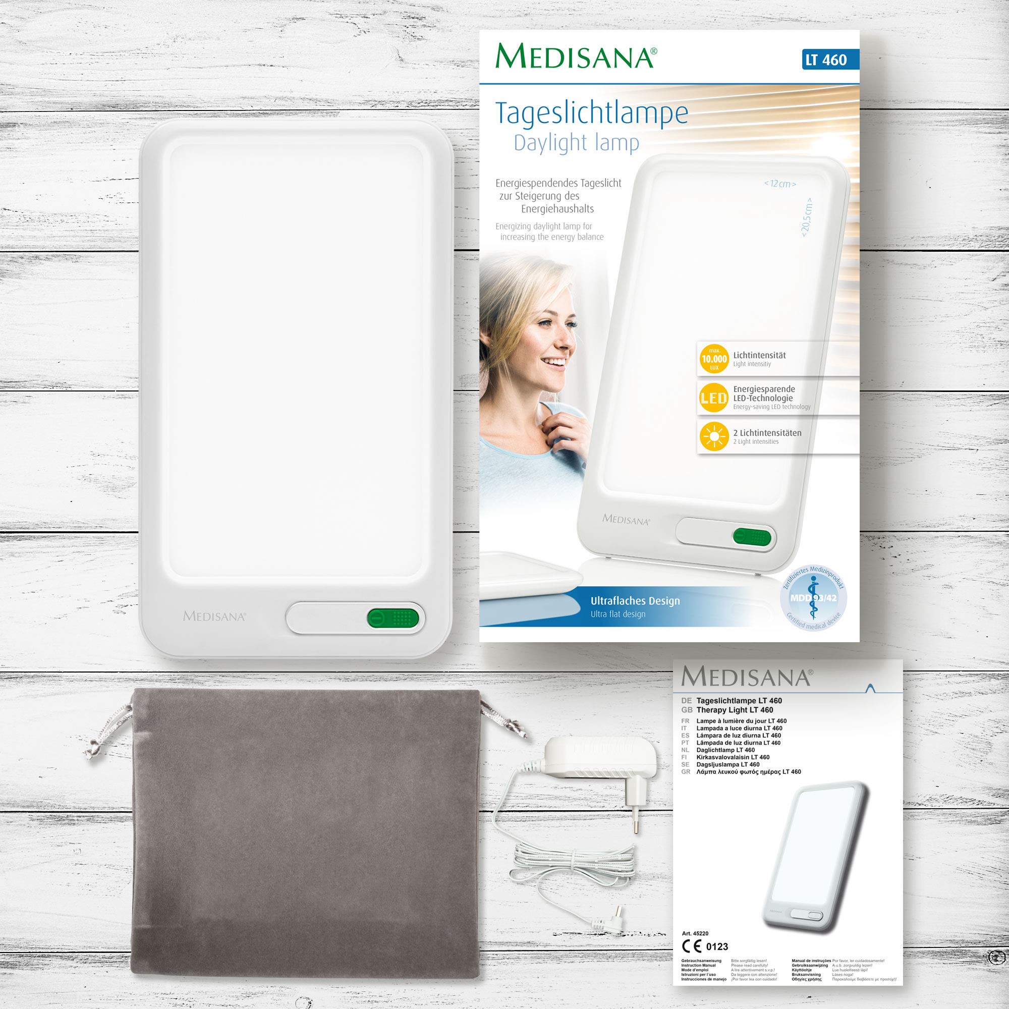 medisana-lt-460-l-mpara-de-luz-diurna-led-10-000-lux-terapia-de-luz-plana-tipo-t image 8