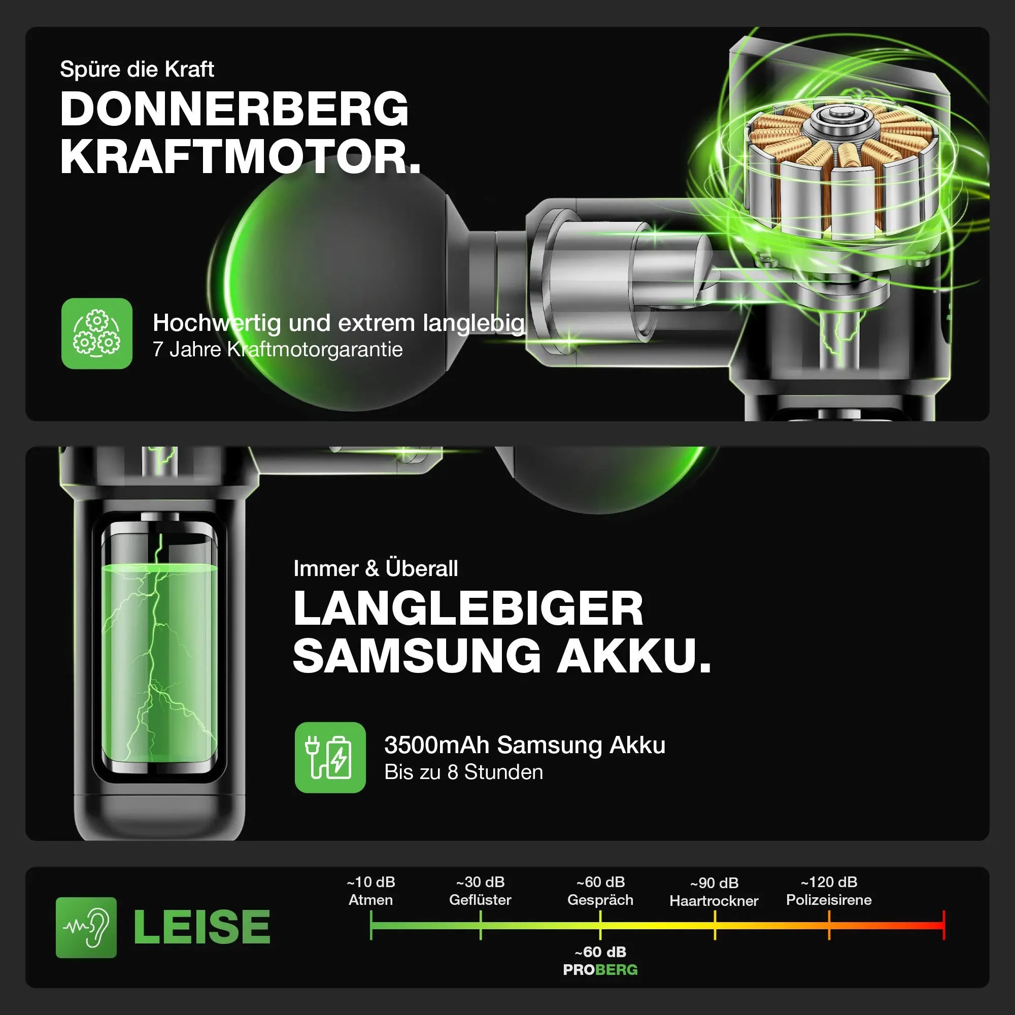 donnerberg-proberg-massagepistole-pistola-de-masaje-con-24-kg-de-fuerza-7-cabeza image 6